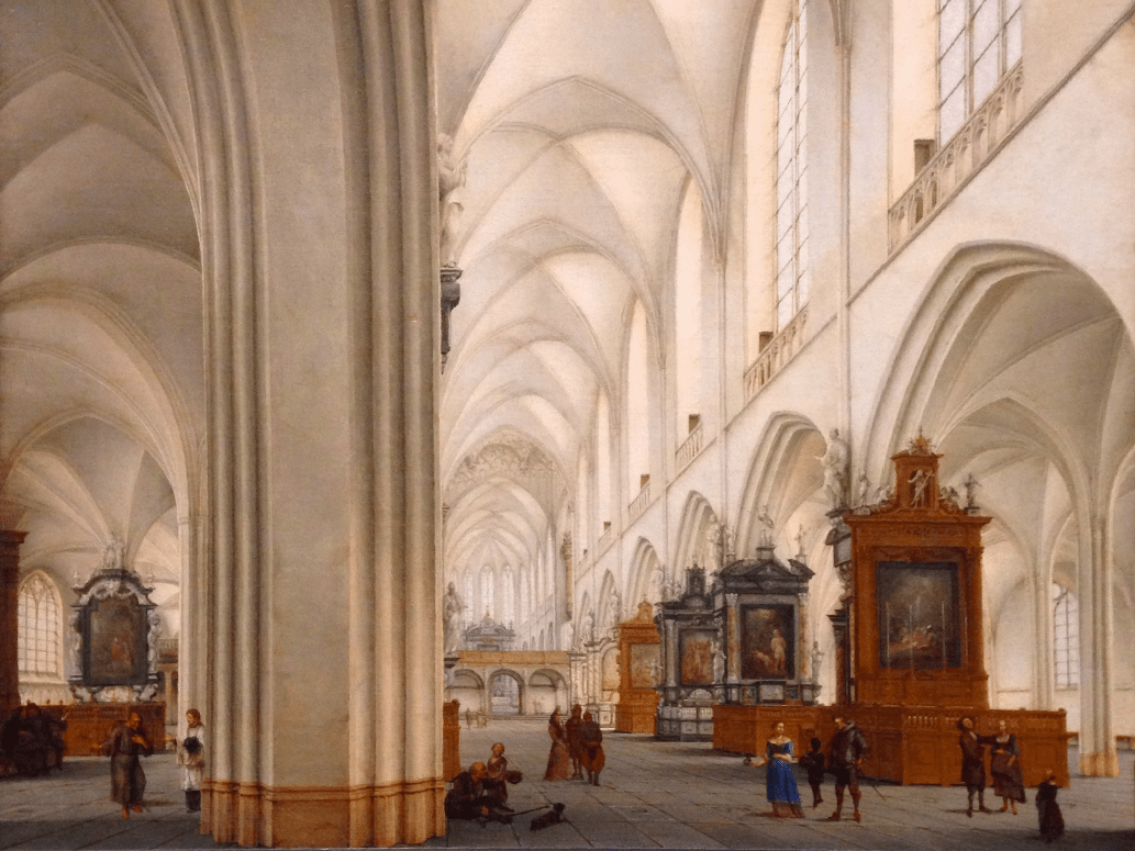 Interior of the Bavo Kerk, Haarlem (Fitzwilliam Musem). Photo by author.