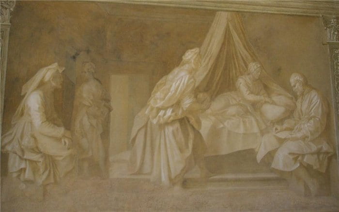Birth of the Baptist. Chiostro dello Scalzo, Florence