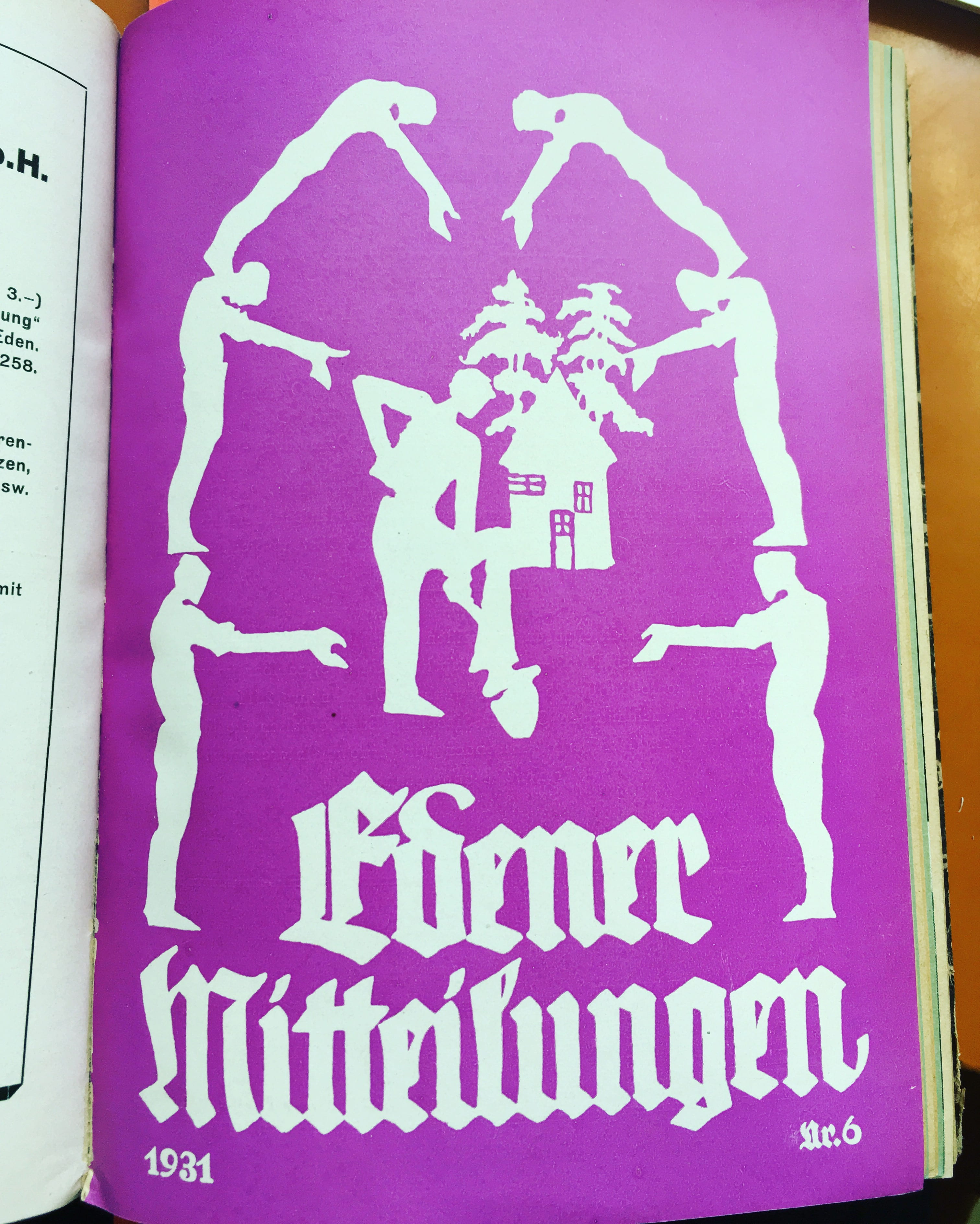 Cover of Edener Mitteilungen, journal of Eden Settlement, 1931