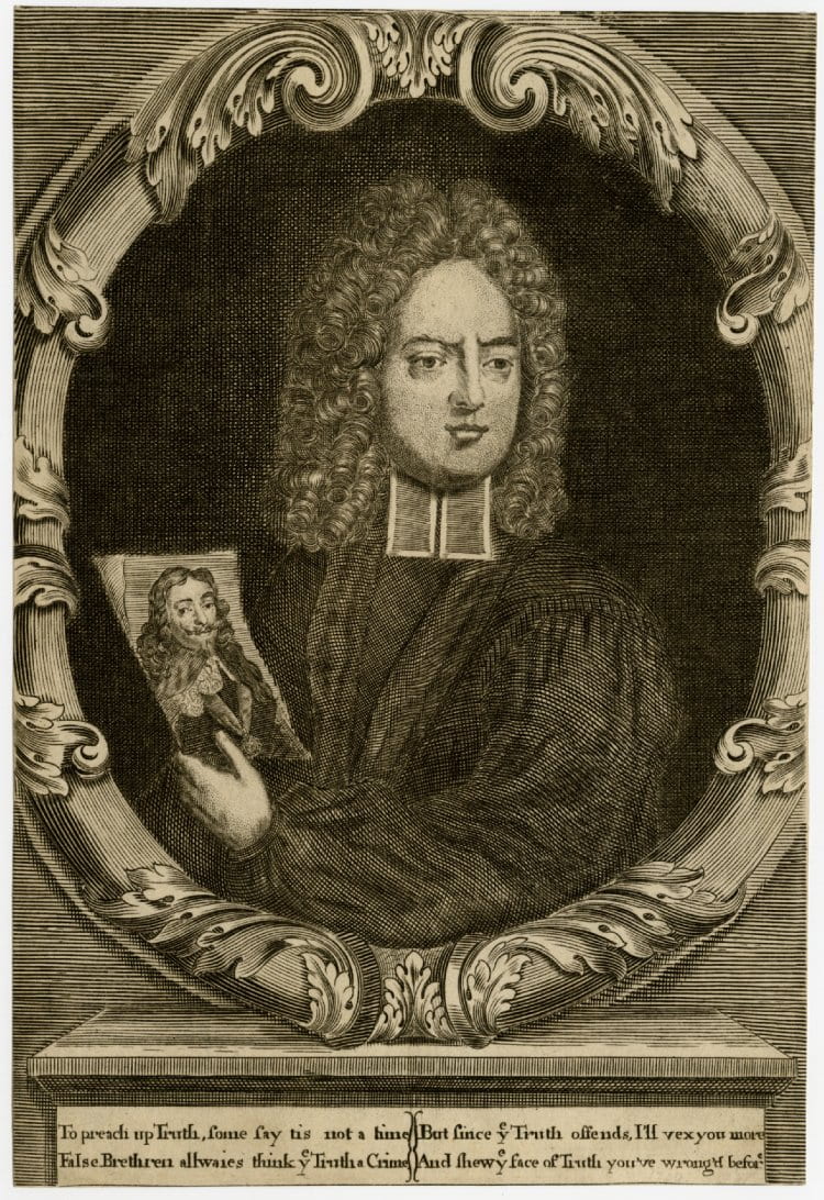 Portrait of Henry Sacheverell holding a portrait of Charles I (1709)