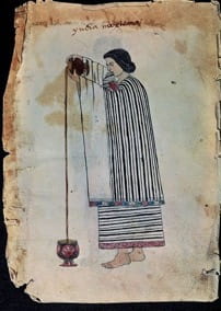 [3] aztec woman pouring chocolate, codex tudela (late sixteenth century). museo de américa, madrid. [page 2]