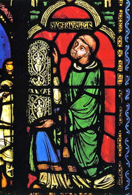 abbot suger presenting the tree of jesse window